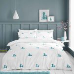 Embroidered Furry Pals Duvet Cover