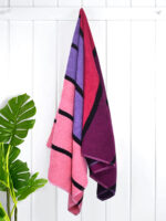 Timberly Stripe Pink Beach Towel