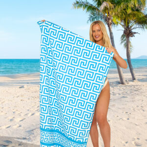 Greek Printed Beach Towel