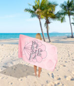 Shell Phone Printed Beach Towel - Image 2